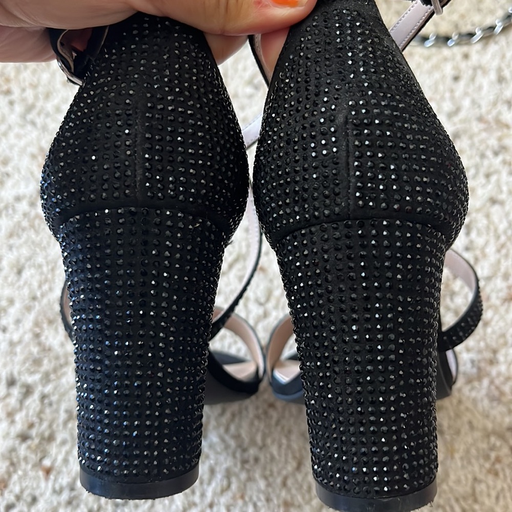 Kelly & Katie Black Heeled Sandals Size 8 - Picture 3 of 5